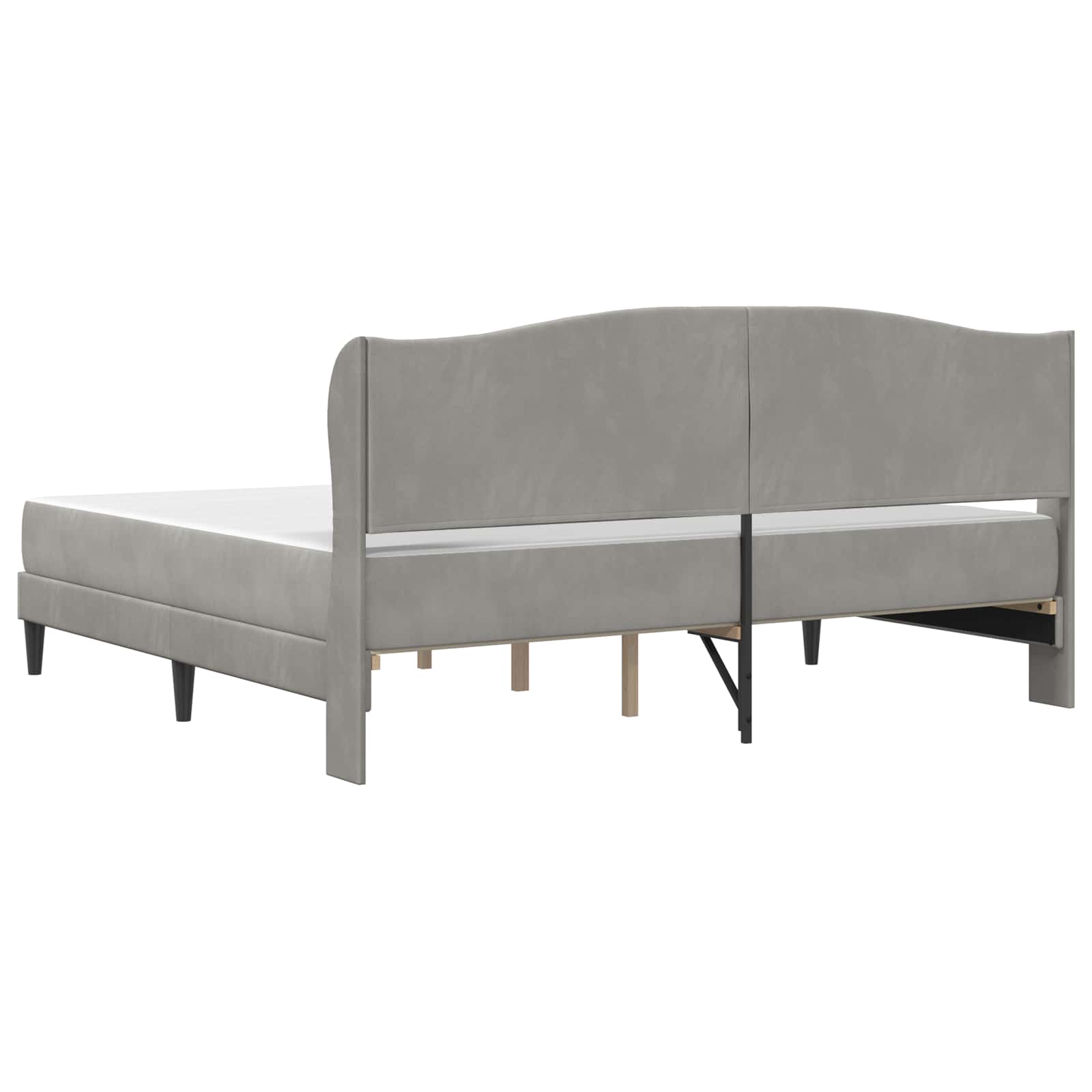 Bedframe met opbergruimte en hoofdbord 2 pcs Bewerkt hout