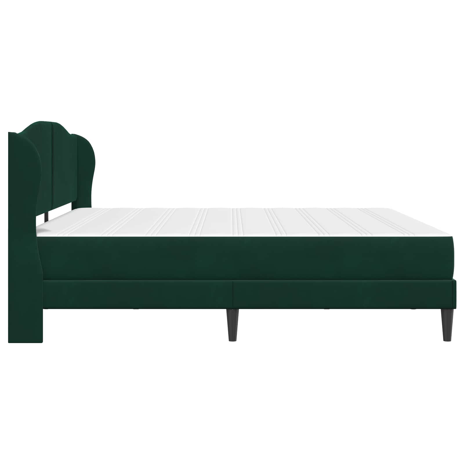 Bedframe met hoofdeinde Donkergroen 180 x 200 cm Fluweel