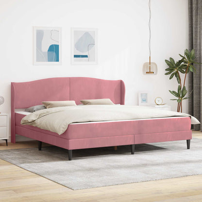 Bedframe met hoofdeinde Roze 180 x 200 cm Fluweel