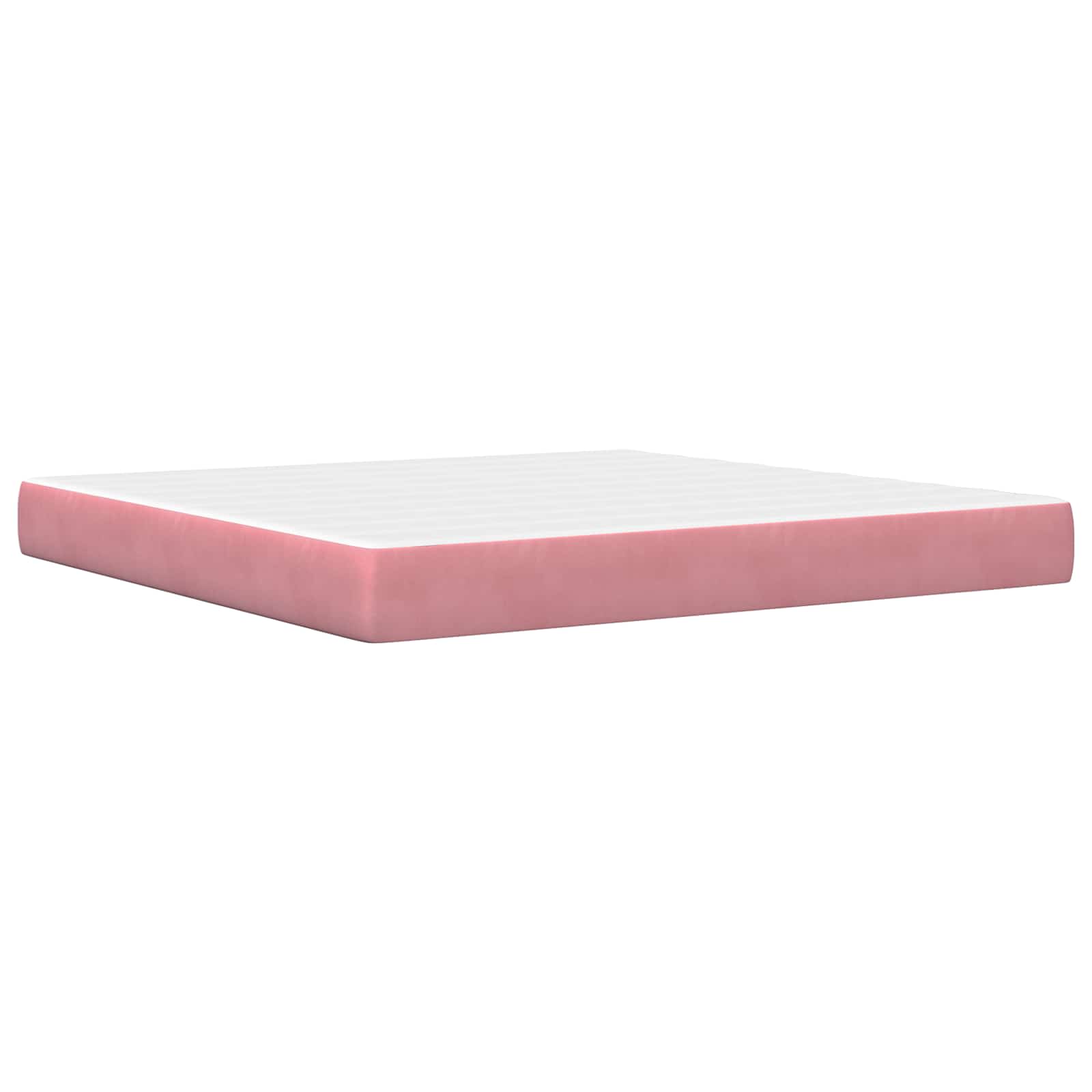 Bedframe met hoofdeinde Roze 180 x 200 cm Fluweel