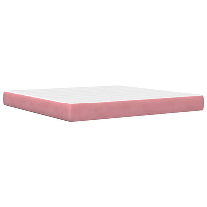Bedframe met hoofdeinde Roze 180 x 200 cm Fluweel