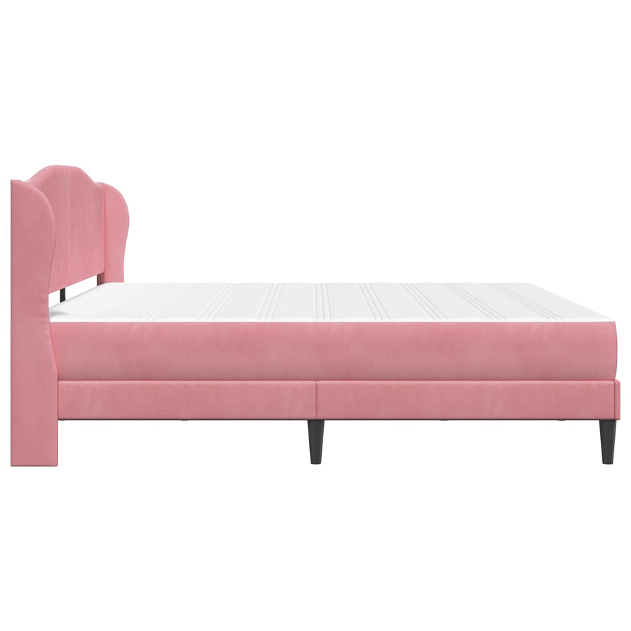Bedframe met hoofdeinde Roze 180 x 200 cm Fluweel
