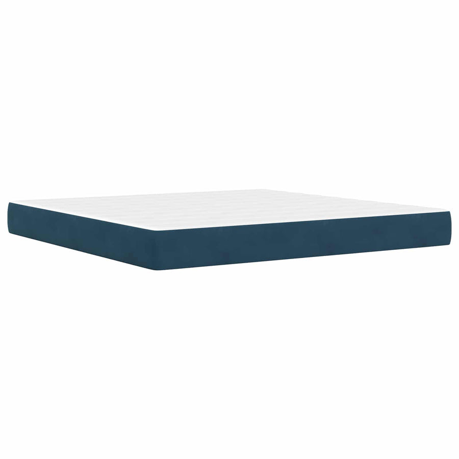 Bedframe met hoofdeinde Blauw 180 x 200 cm Fluweel