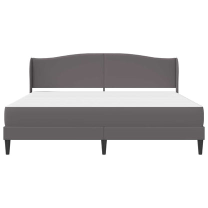 Bedframe met hoofdeinde Grijs 180 x 200 cm Kunstleer