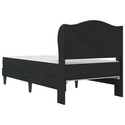 Bedframe met hoofdeinde Zwart 90 x 190 cm Fluweel