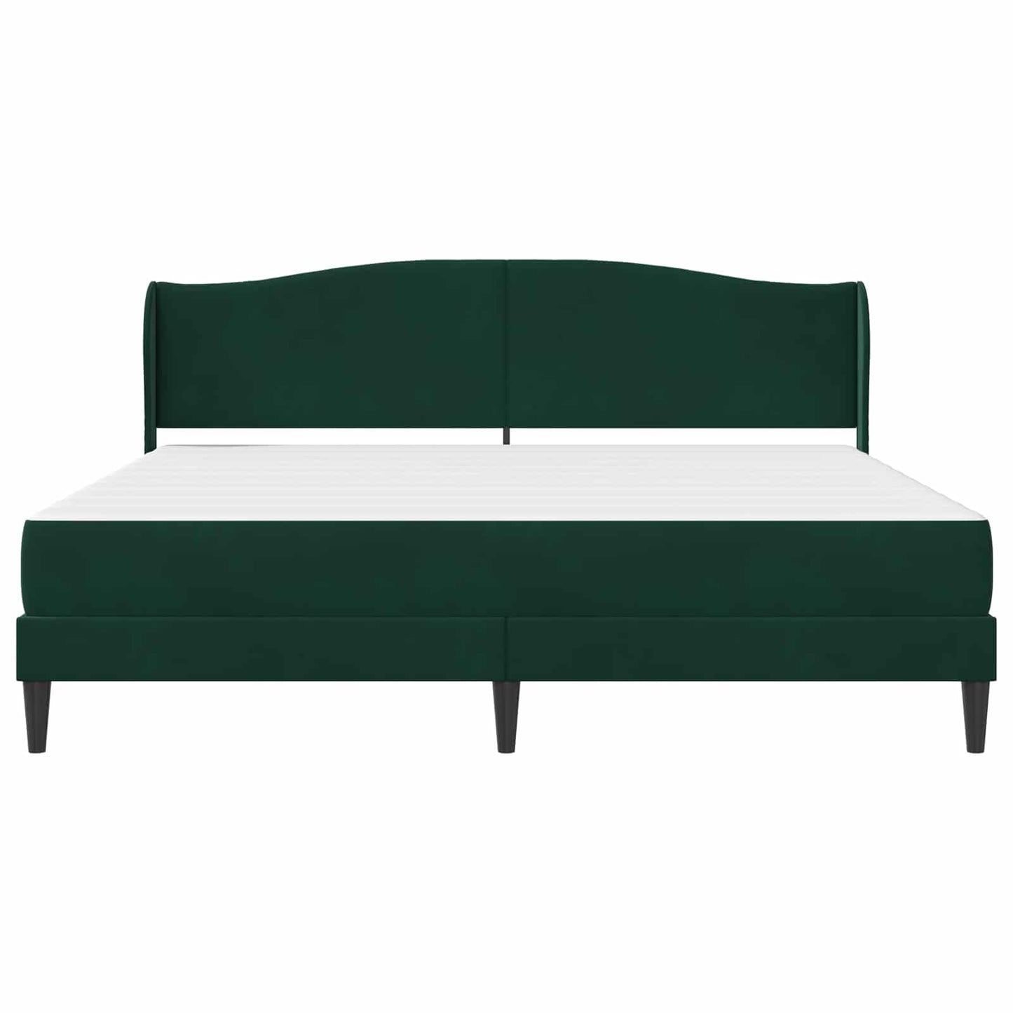 Bedframe met hoofdeinde Zwart 180 x 200 cm Fluweel