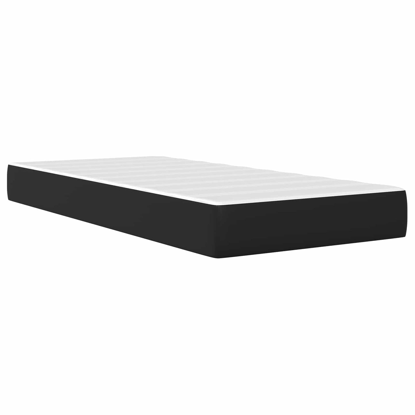 Bedframe met LED-stripverlichting Zwart 90 x 190 cm Kunstleer