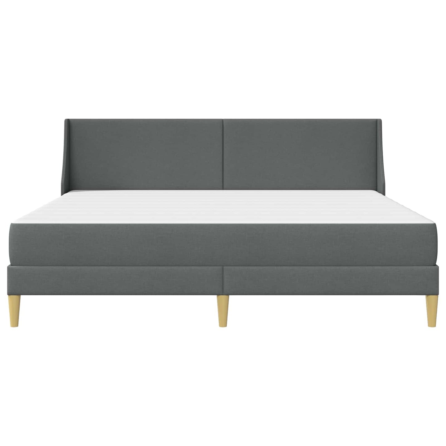 Bedframe met matras Donkergrijs 180 x 200 cm Stof