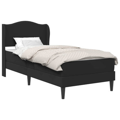 Bedframe met hoofdeinde Zwart 90 x 190 cm Kunstleer
