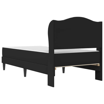 Bedframe met hoofdeinde Zwart 90 x 190 cm Kunstleer