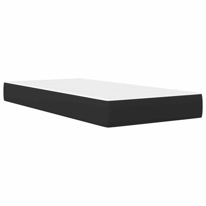 Bedframe met LED-stripverlichting Zwart 90 x 190 cm Kunstleer
