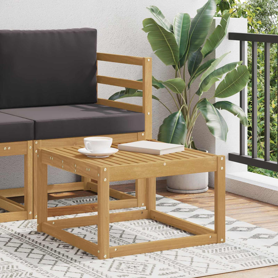 Buiten Tafel Massief Acaciahout Wit 59 x 59 x 37 cm
