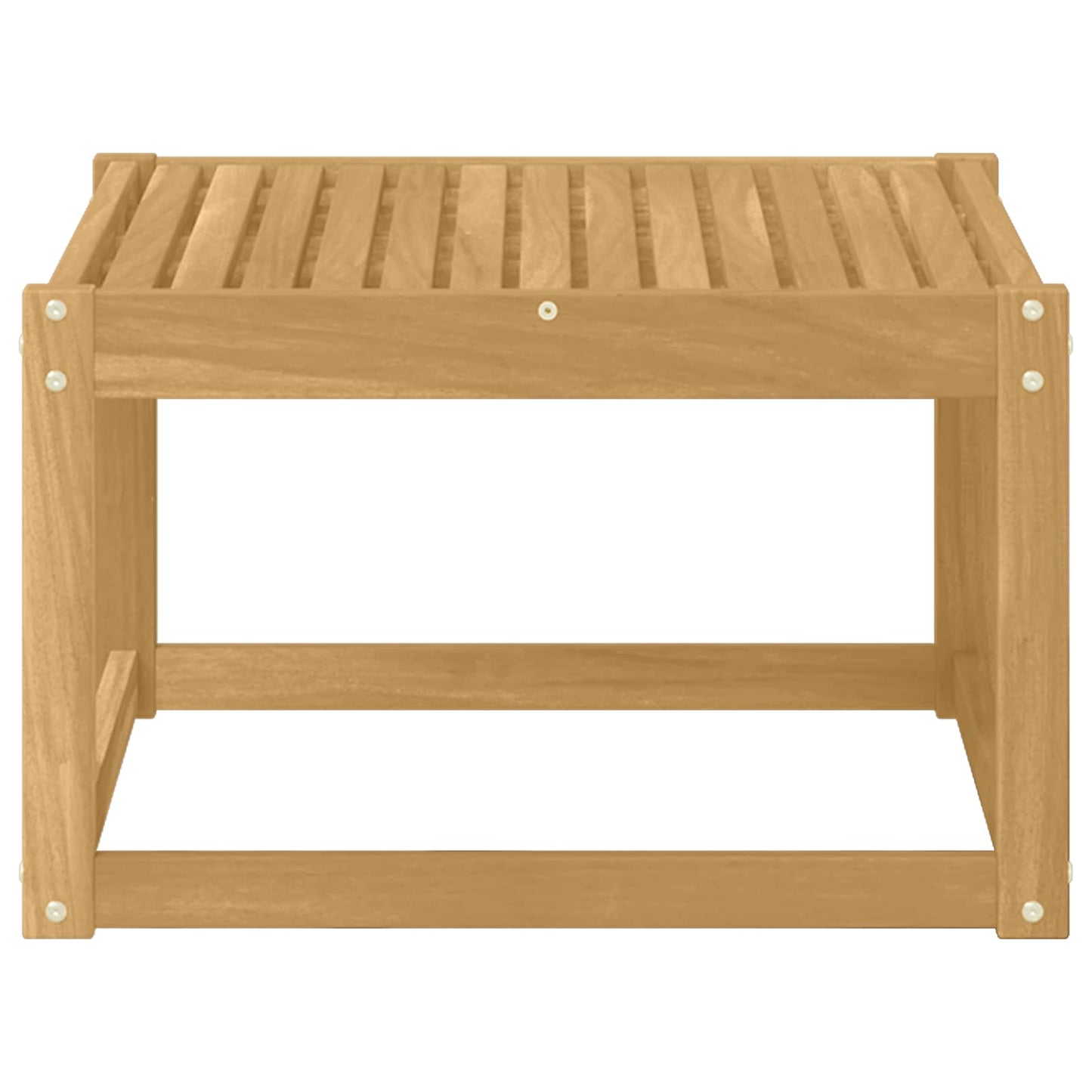 Buiten Tafel Massief Acaciahout Wit 59 x 59 x 37 cm