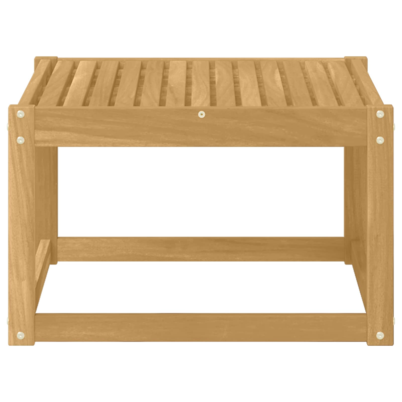 Buiten Tafel Massief Acaciahout Wit 59 x 59 x 37 cm