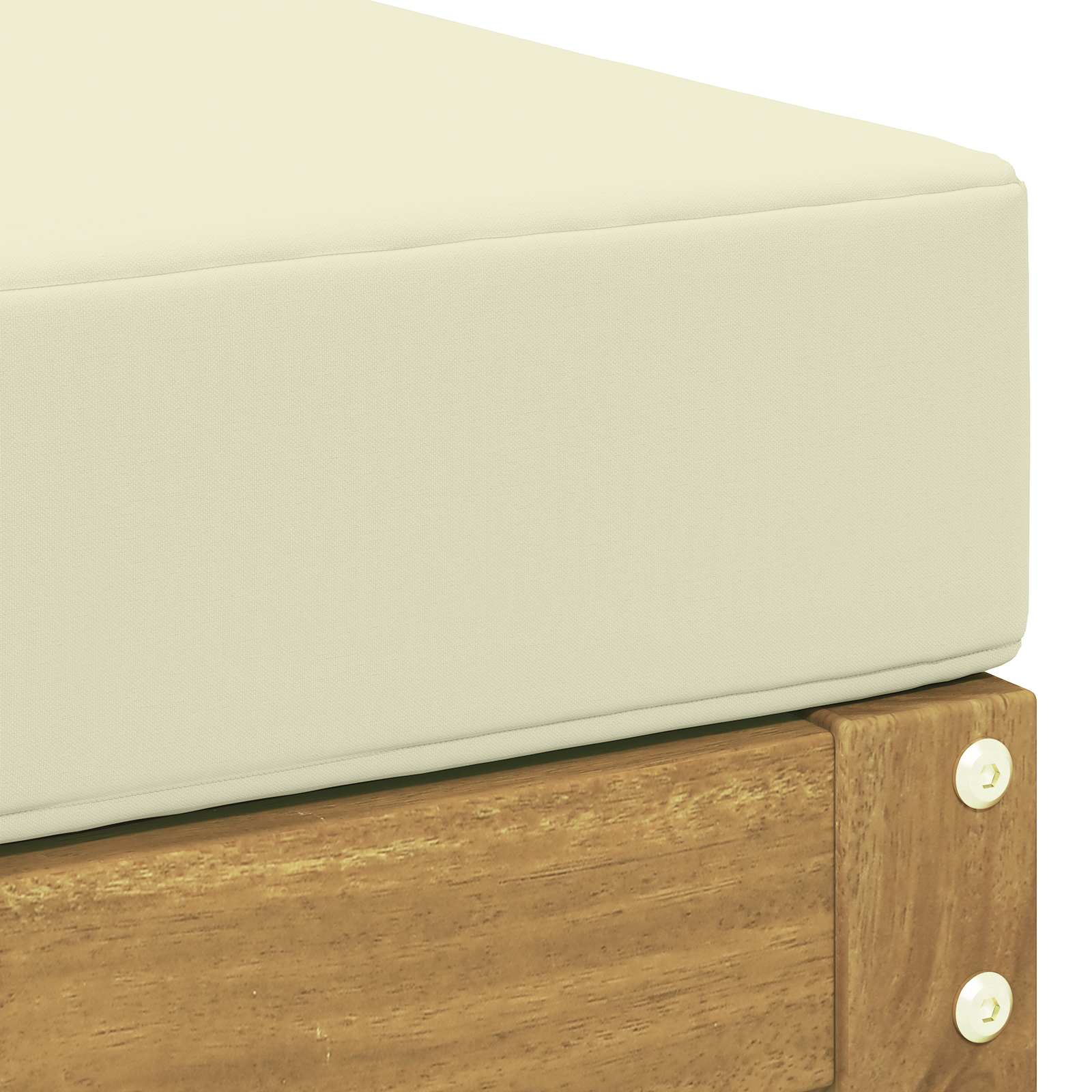 Outdoor Hocker Massief Acaciahout Wit