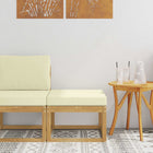 Outdoor Stool Solid Acacia Wood White