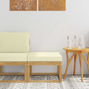 Outdoor hocker 59x59x37 cm massief acaciahout wit