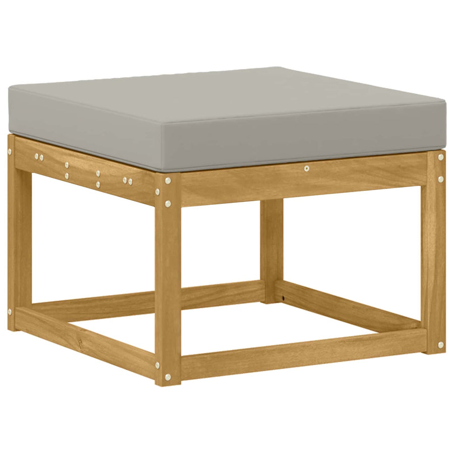 Outdoor Hocker Massief Acaciahout Wit