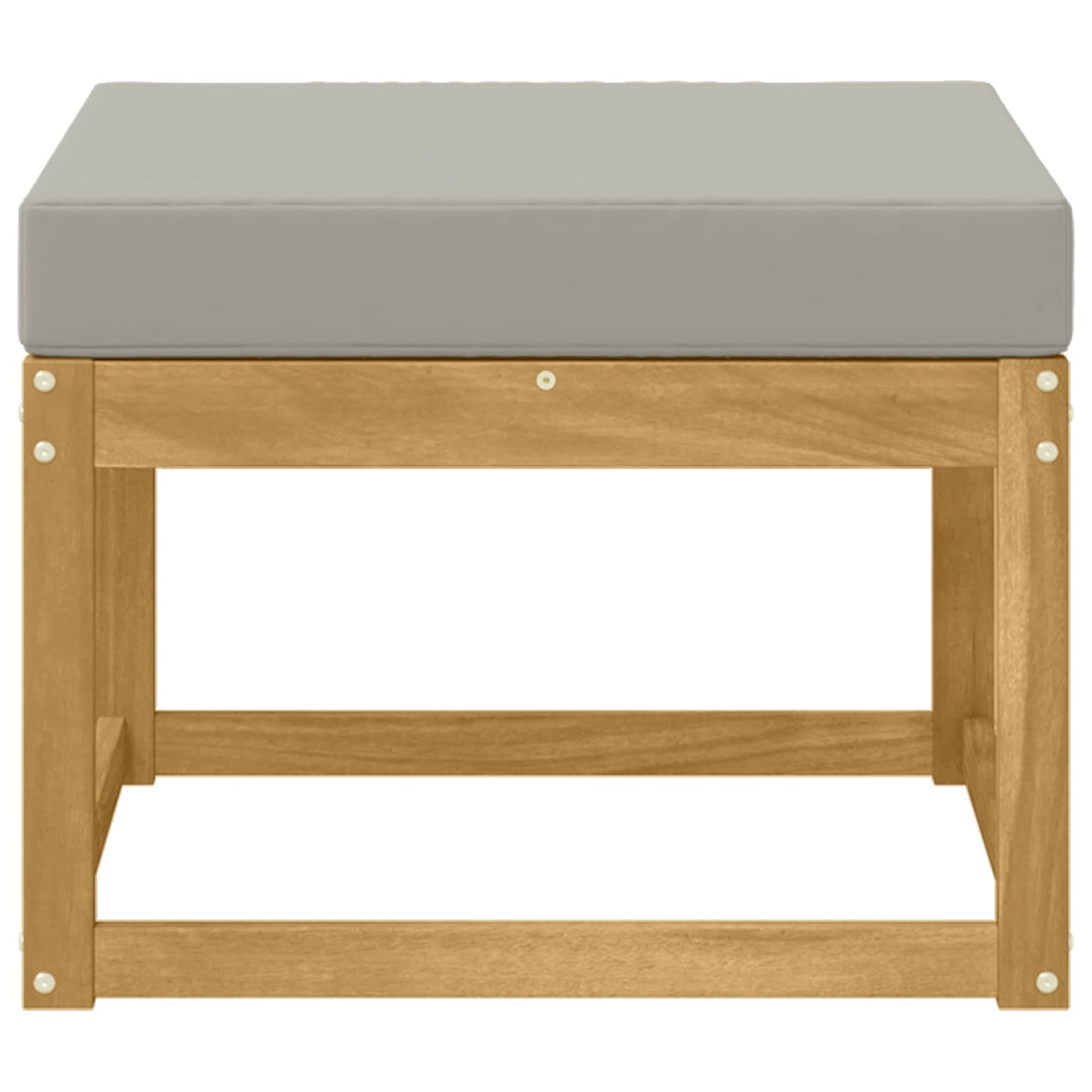Outdoor Hocker Massief Acaciahout Wit