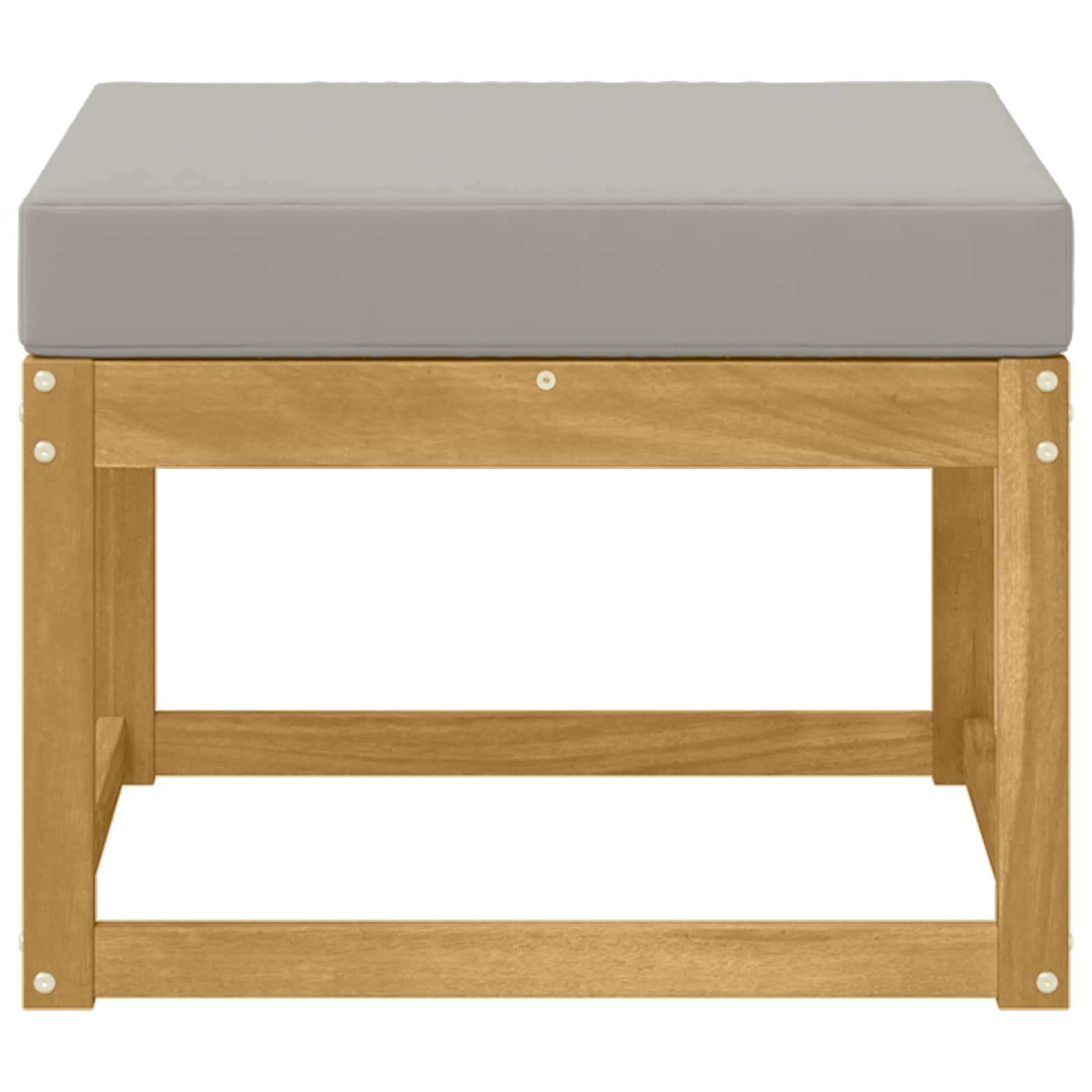 Outdoor Hocker Massief Acaciahout Wit