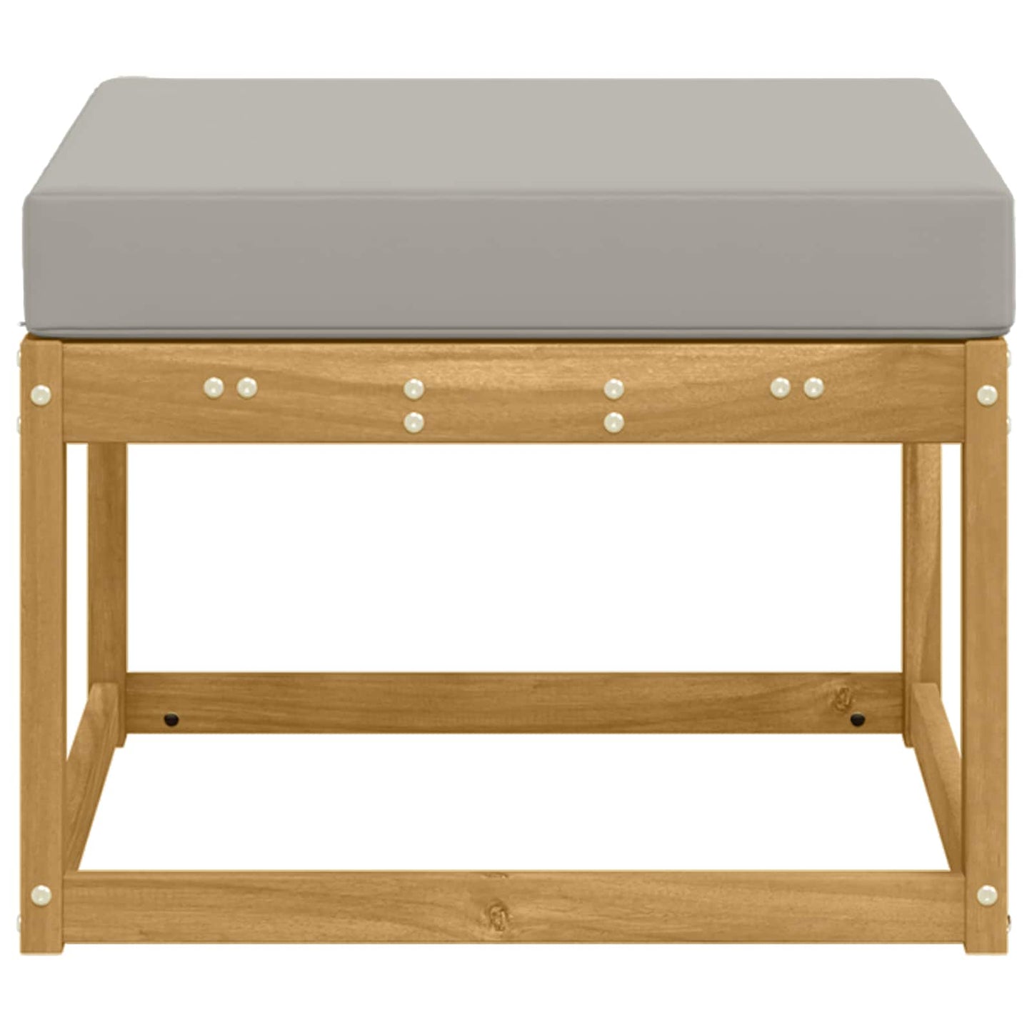 Outdoor Hocker Massief Acaciahout Wit