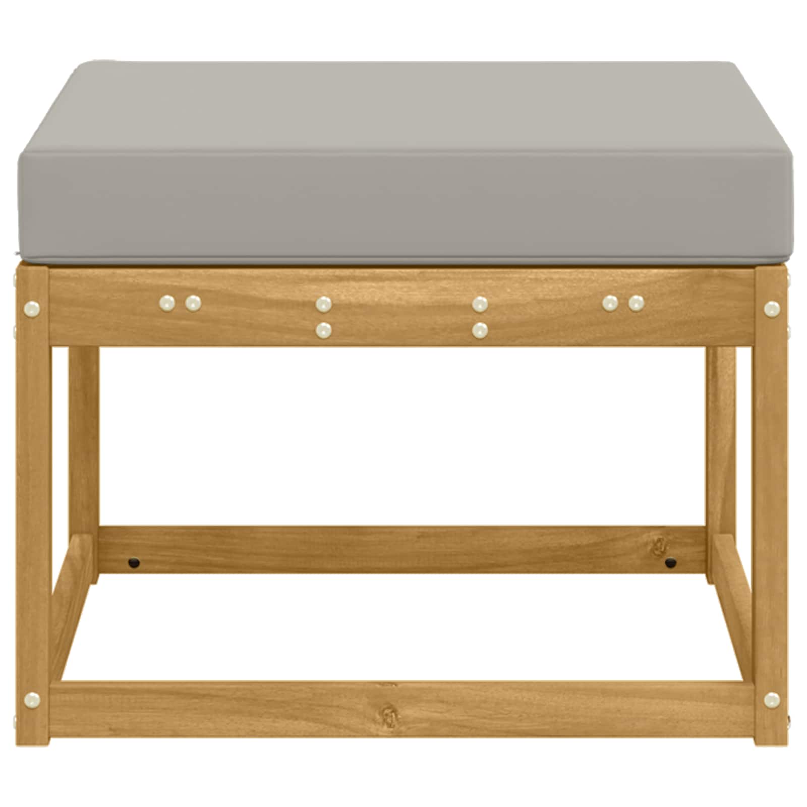 Outdoor Hocker Massief Acaciahout Wit