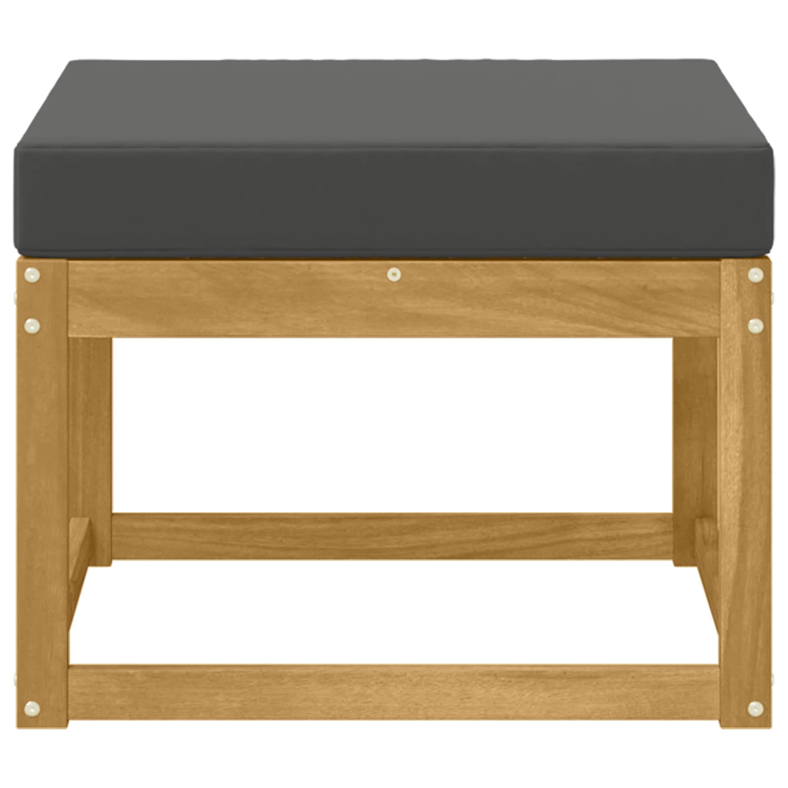 Outdoor Hocker Massief Acaciahout Wit