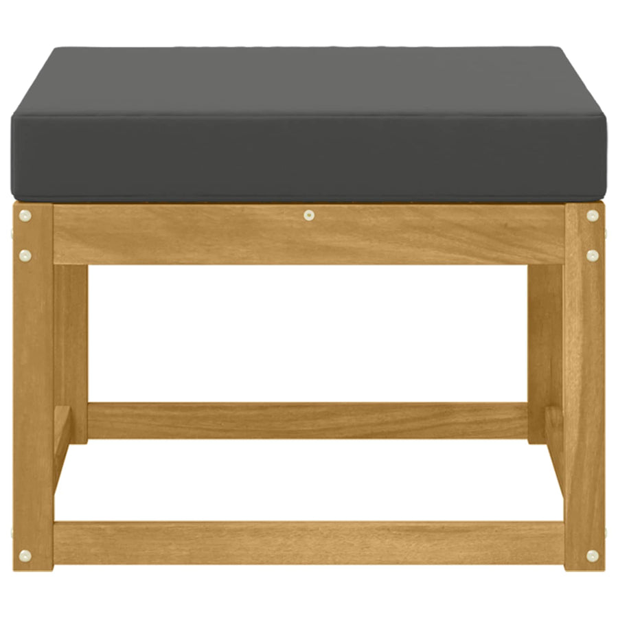 Outdoor Hocker Massief Acaciahout Wit