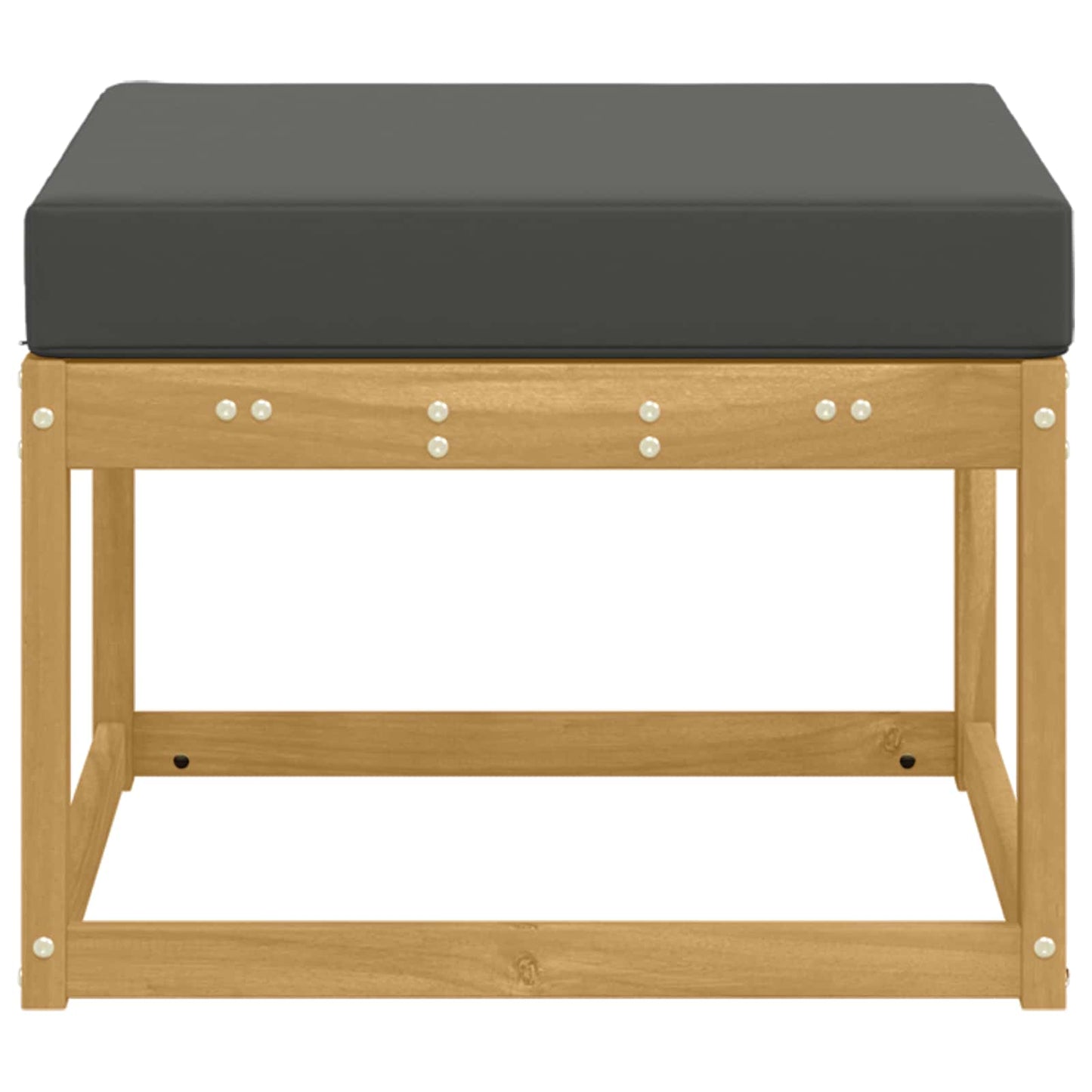 Outdoor Hocker Massief Acaciahout Wit