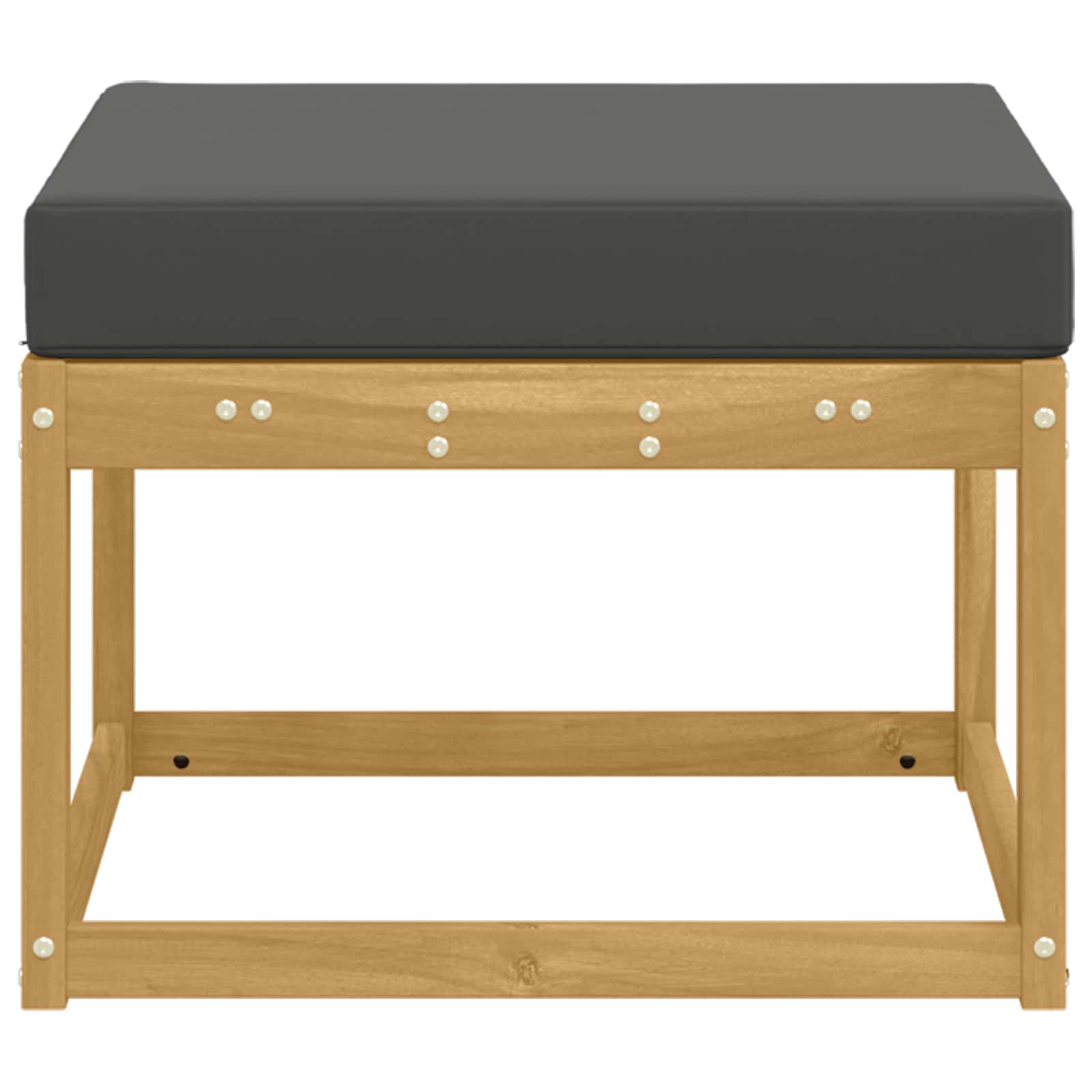 Outdoor Hocker Massief Acaciahout Wit