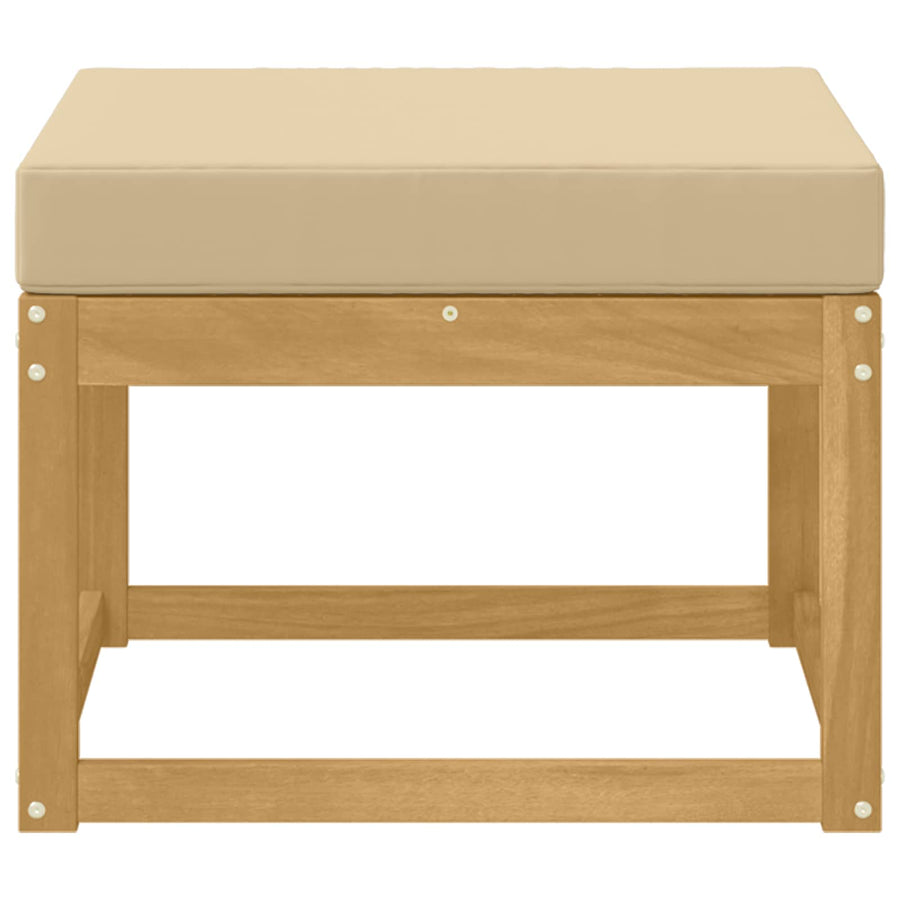 Outdoor Hocker Massief Acaciahout Wit