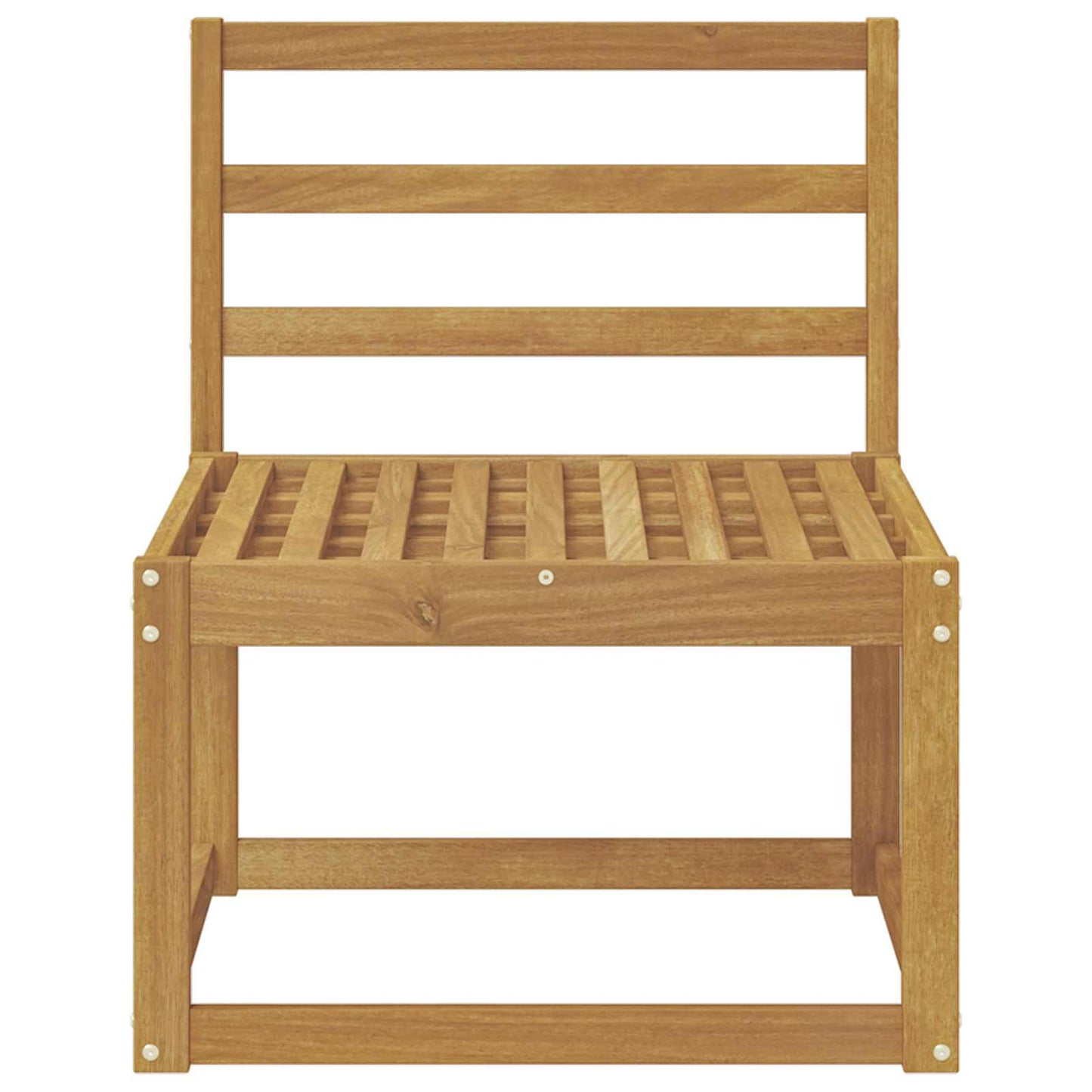 Buiten Midden Sofa Massief Acaciahout Wit 59 x 63 x 73 cm