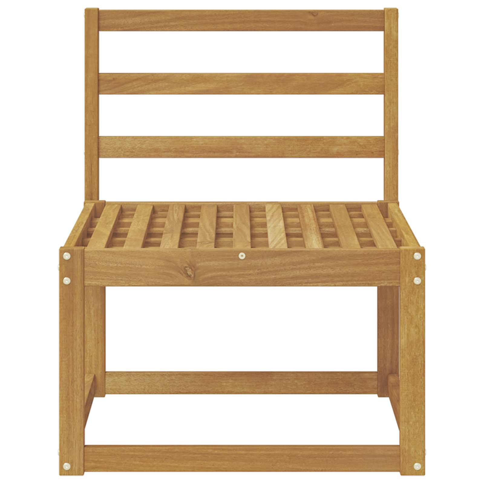 Buiten Midden Sofa Massief Acaciahout Wit 59 x 63 x 73 cm