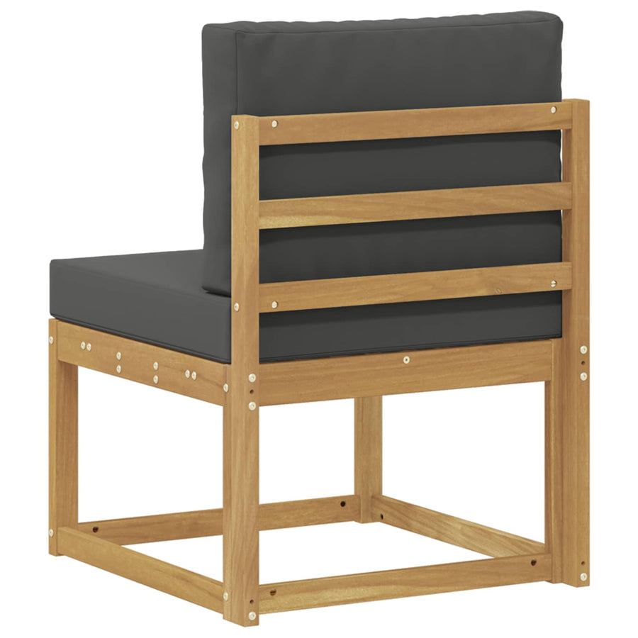 Buiten bankenset Wit en antracietkleurig 59 x 63 x 73 cm