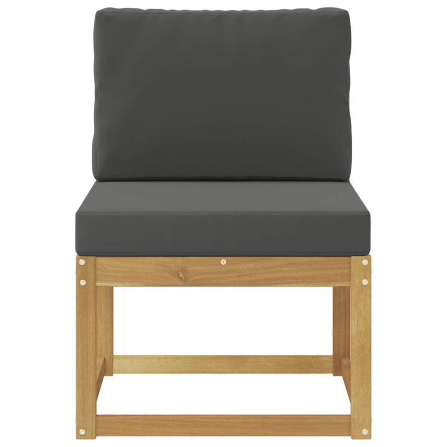 Buiten bankenset Wit en antracietkleurig 59 x 63 x 73 cm