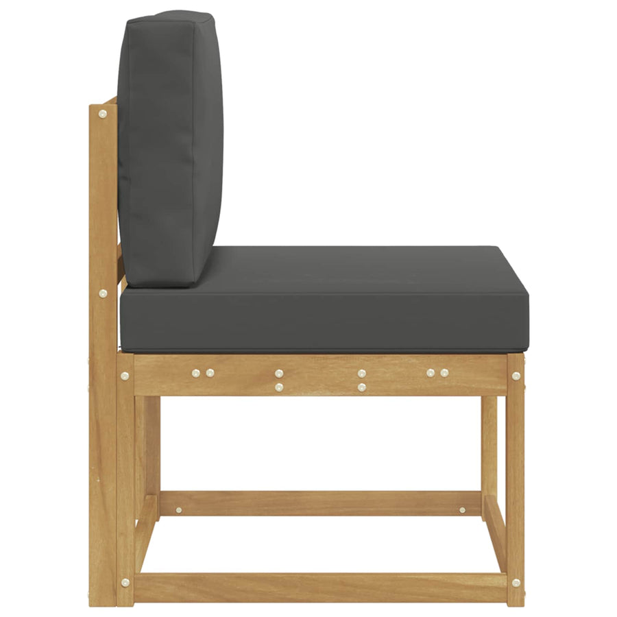 Buiten bankenset Wit en antracietkleurig 59 x 63 x 73 cm