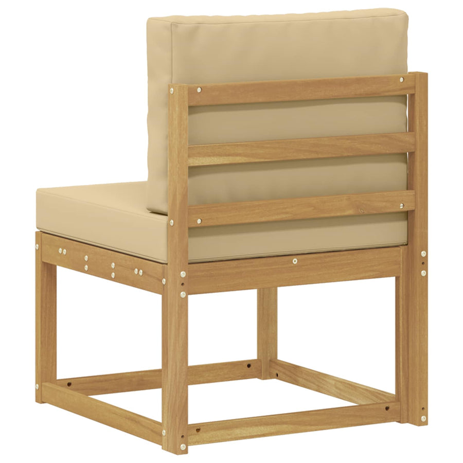 Buiten bankenset Wit en Beige 59 x 63 x 73 cm