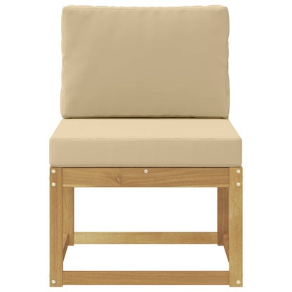 Buiten bankenset Wit en Beige 59 x 63 x 73 cm