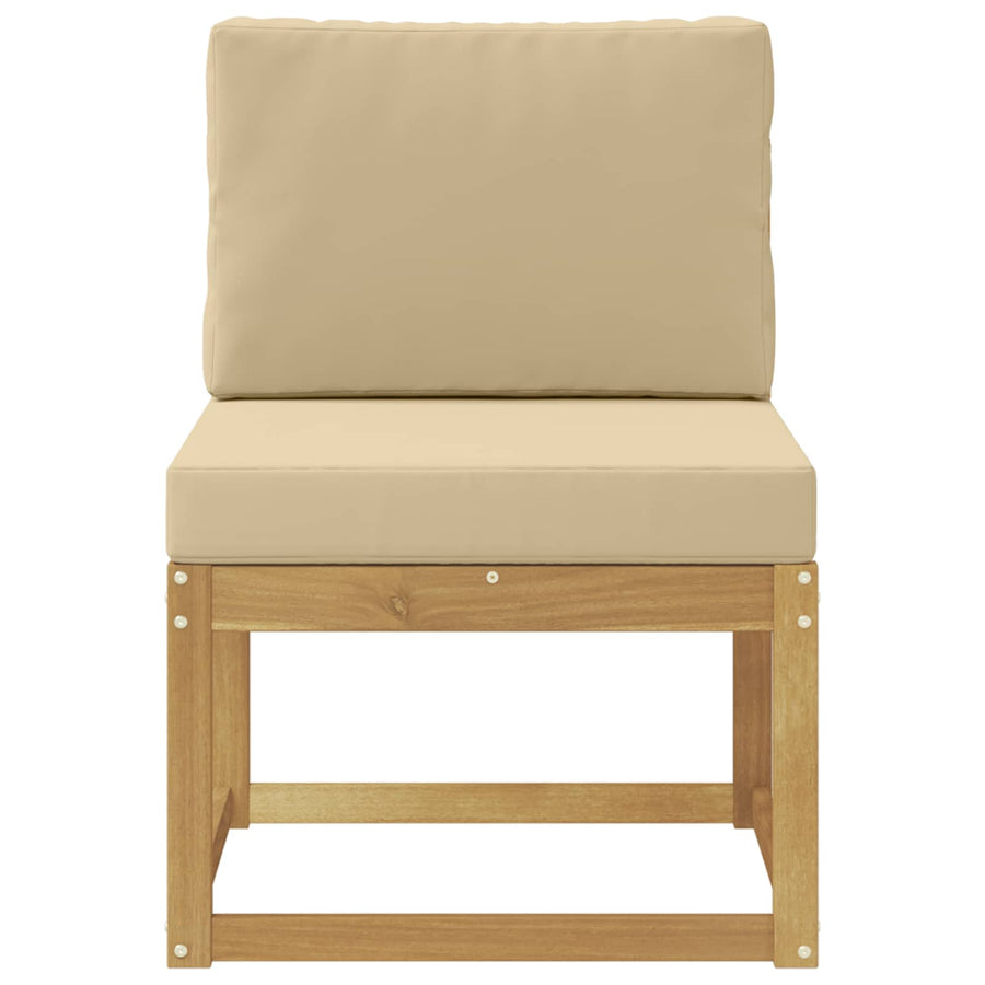 Buiten bankenset Wit en Beige 59 x 63 x 73 cm