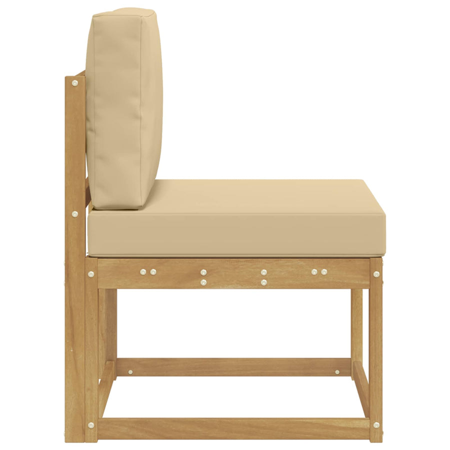 Buiten bankenset Wit en Beige 59 x 63 x 73 cm