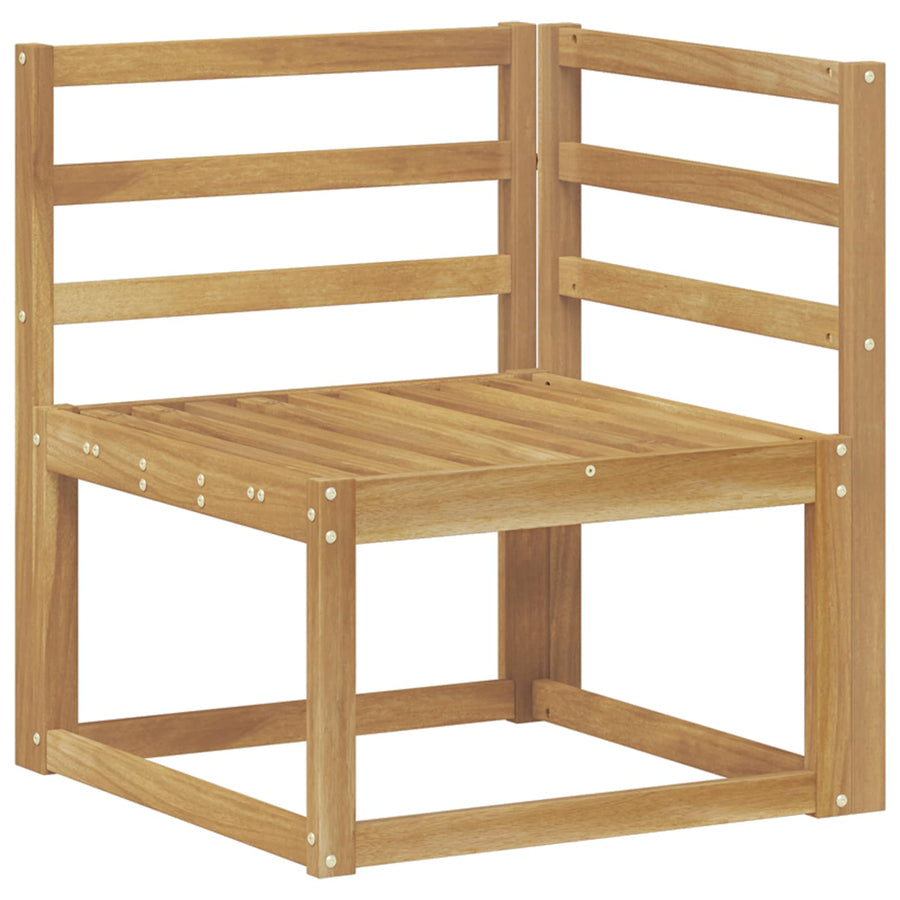 Buiten Hoek Sofa Massief Acaciahout Wit 63 x 63 x 73 cm