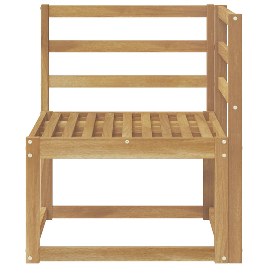 Buiten Hoek Sofa Massief Acaciahout Wit 63 x 63 x 73 cm