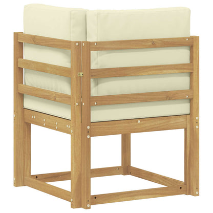 Buiten Hoek Sofa Massief Acaciahout Wit