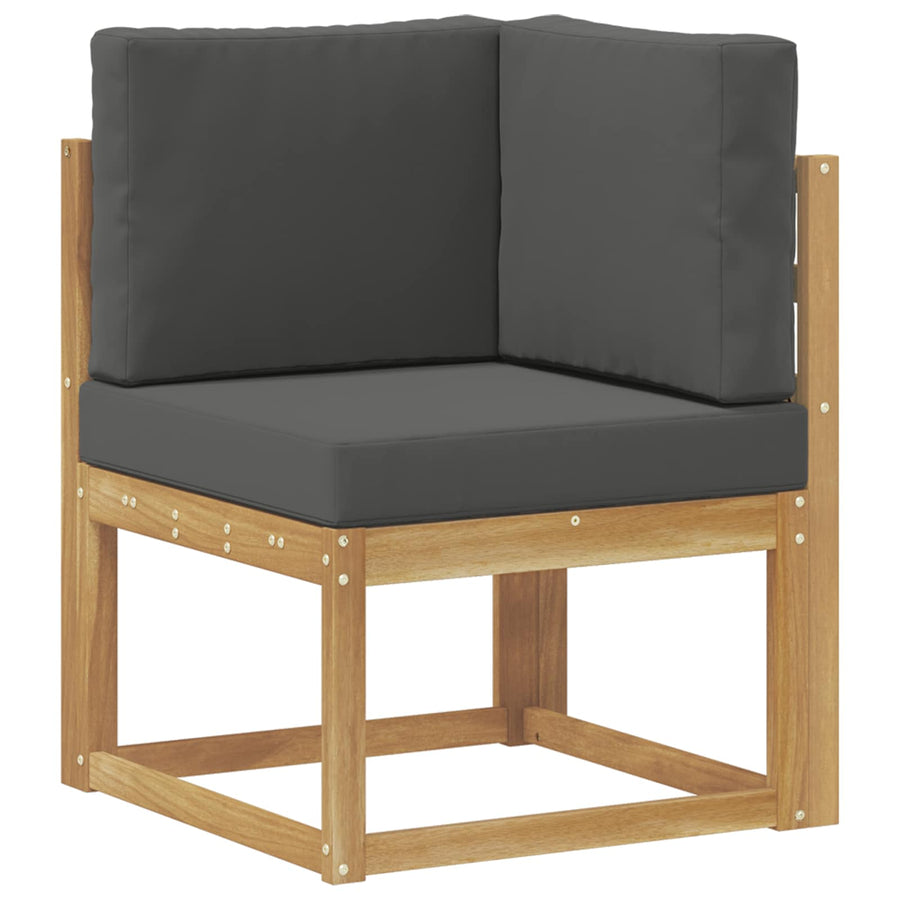Buiten Hoek Sofa Massief Acaciahout Wit