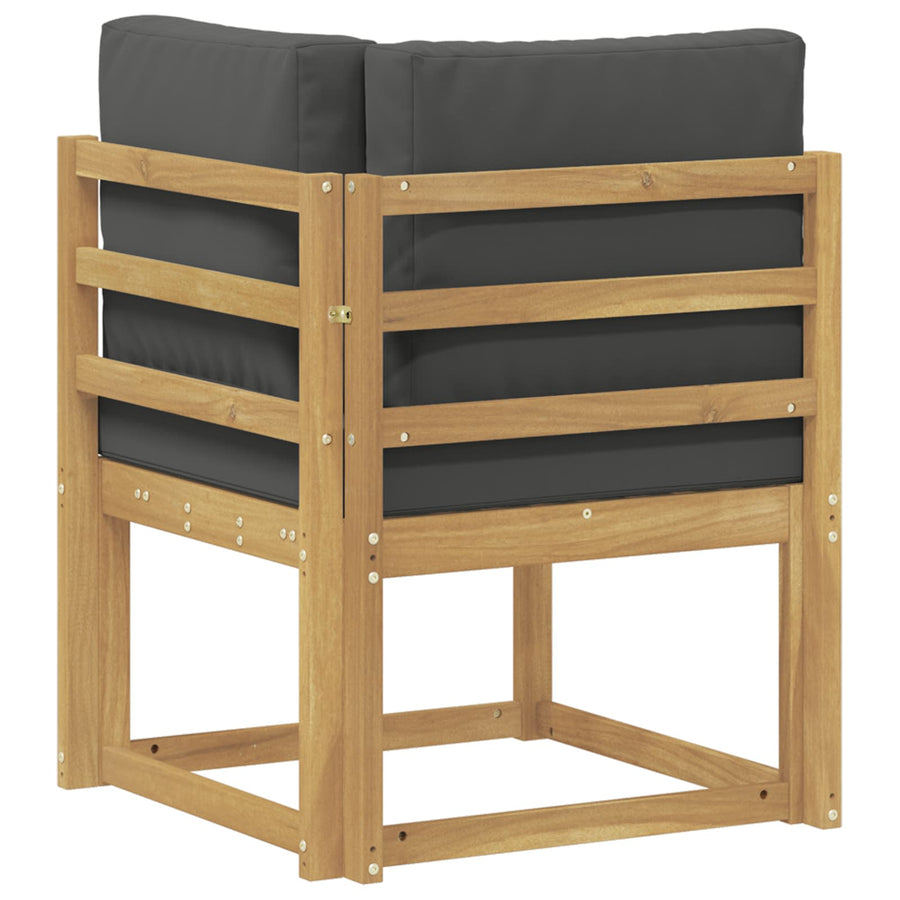 Buiten Hoek Sofa Massief Acaciahout Wit