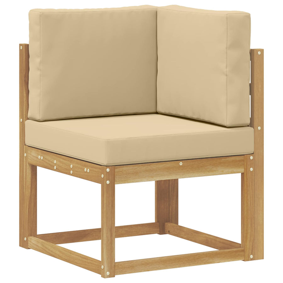 Buiten Hoek Sofa Massief Acaciahout Wit