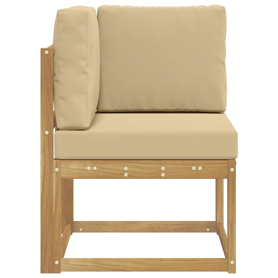 Buiten Hoek Sofa Massief Acaciahout Wit