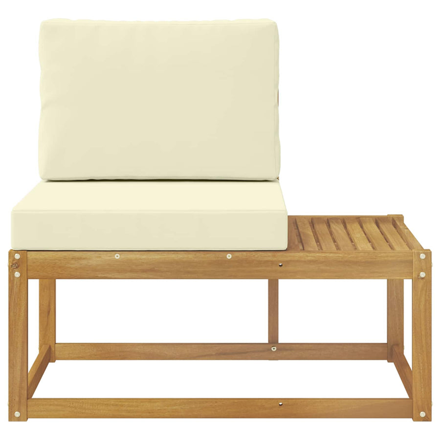 Buiten Eind Sofa Wit 91 x 63 x 73 cm Massief Acaciahout