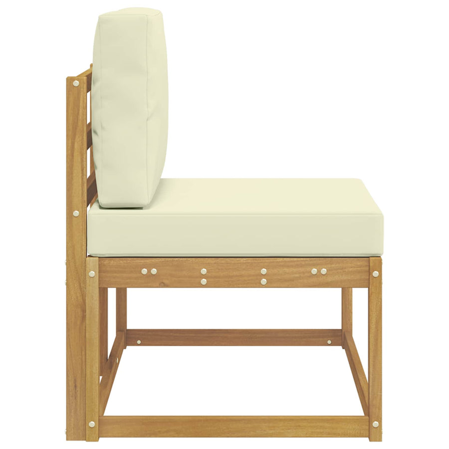 Buiten Eind Sofa Wit 91 x 63 x 73 cm Massief Acaciahout