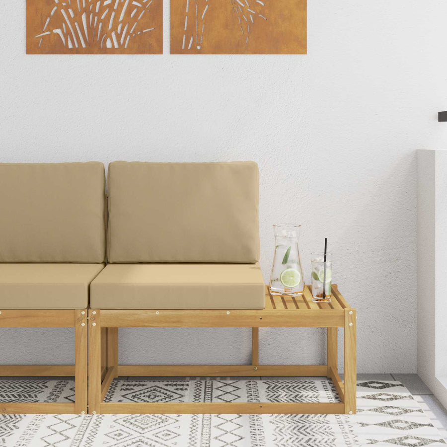 Buiten Eind Sofa Wit 91 x 63 x 73 cm Massief Acaciahout